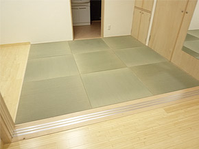 施工の様子／タタミ