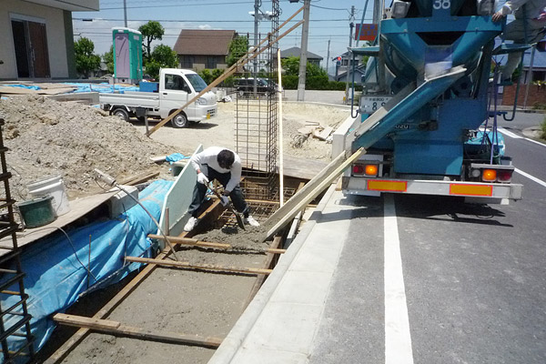 外構工事／コンクリート流し