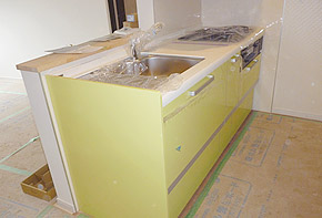 施工の様子/クリナップ